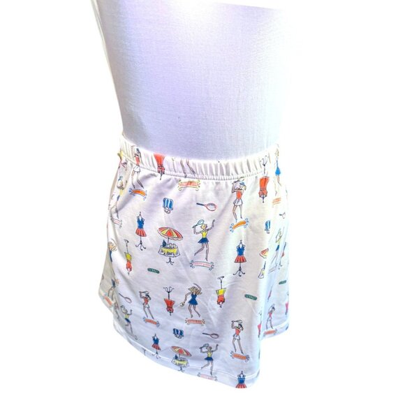 Tail Dresses & Skirts - Tail Womens Tennis Skirt Colorful Cartoon Print Pull-On Elastic Waist